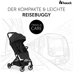 Прогулянкова коляска Hauck Travel N Care Black, чорна (16014-5) - мініатюра 11