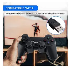 Джойстик геймпад для ПК Ucom 2-in-1 PC USB Black - мініатюра 5
