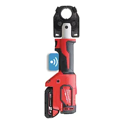 Обтискач гідравлічний акумуляторний для кабелів MILWAUKEE, M18 HCCT-201C, 53кН (зарядний.пристрій M12-18 FC, 1 акумулятор М18 - мініатюра 4