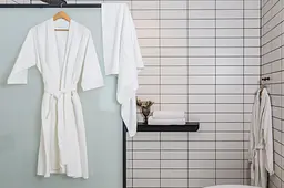 Халат готельний Ecotton XXL вафельний білий з поясом універсальний White 52-54 розмір унісекс (6970)