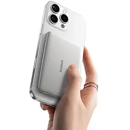 Зовнішній MagSafe акумулятор Baseus PicoGo AM41 Ultra-Slim Magnetic Power Bank 5000mAh 20W Titanium - мініатюра 3