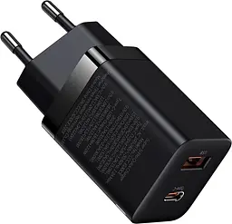 Зарядний пристрій Baseus Super Si Pro Quick Charger C+U 30W EU black (CCSUPP-E01) - мініатюра 2