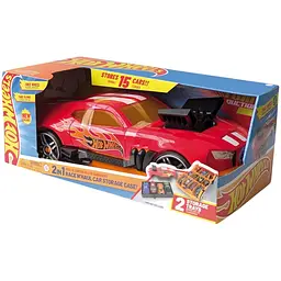 Гоночний автомобіль-гараж Hot Wheels 2 в 1 червоний (HWCC15R) - мініатюра 4