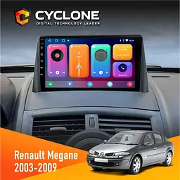 Штатна магнітола Renault Megane II 2003-2009 Cyclone C9-001 2x32 CPL Cyclone (НФ-00002737)