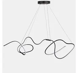 Світлодіодна люстра підвісна Artlight 51020S-BK, 78 Вт, чорна - мініатюра 2