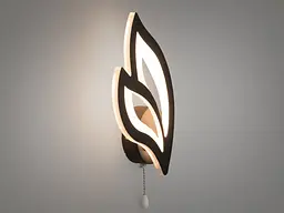Світильник настінний LED Diasha 8165/1BK, 17W, 3000K, чорний метал, акрил, сучасний стиль, IP20, 935 лм, 27 см