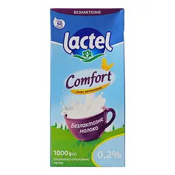 Молоко Lactel Комфорт 0.2% безлактозне ультрапастеризоване 1 л - мініатюра 3
