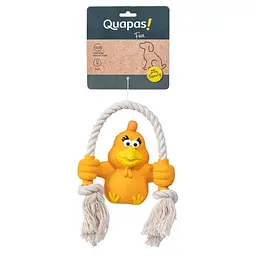 Іграшка для собак Quapas! Dog Toy Fun Chicken with rope - мініатюра 2