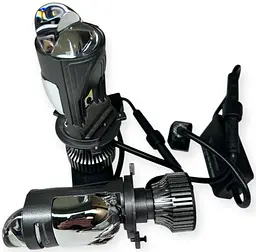 Комплект світлодіодних ламп з лінзами Guarand X1 H4 50w 12-24v - мініатюра 6