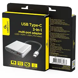 Адаптер Cablexpert A-CM-COMBO3-05, USB Type-C 3-в-1 - мініатюра 5