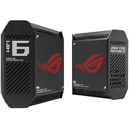 ASUS Маршрутизатор ROG Rapture GT6 2PK black AX10000 3xGE LAN 1x2.5GE WAN 1xUSB 3.2g1 WPA3 OFDMA MESH