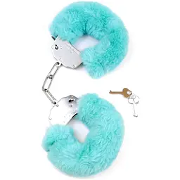 Наручники Fetish B - Series Furry Cuffs (блакитний)