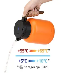 Термос Samadoyo Nova, 1500 мл - Чорний - мініатюра 6
