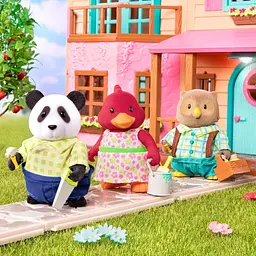 Набір фігурок Li'l Woodzeez Сім'я Панд 4од книжка EN det0018377 - мініатюра 5