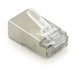 Коннектор RJ45 cat.6 FTP, экранированный, со вставкой, 50 шт Merlion (RJ45ML-2-50-CAT6-FTP / 10566)