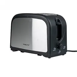 Тостер Sokany HJT-008S з режимом підігріву, чорний Sokany HJT008SBST - мініатюра 2