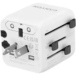 Перехідник Canyon Travel Adapter OnTour One EU/UK/US/AUS White (CNS-TA1005W) - мініатюра 4