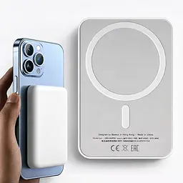 Магнітний павербанк 10000 mAh MagSafe / Power Bank Type-C / Повербанк магнітний бездротовий 22, 5 W
