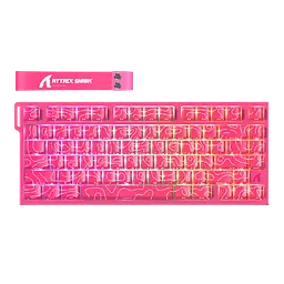 Клавіатура Attack Shark R82 HE Contours Side Printed Pink