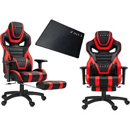 Комп'ютерне крісло Zano Falcor Red + оригінальний килимок для миші!