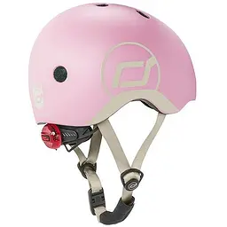 Шолом захисний дитячий Scoot and Ride з ліхтариком 45-51 см світло-рожевий (SR-181206-ROSE) - мініатюра 2