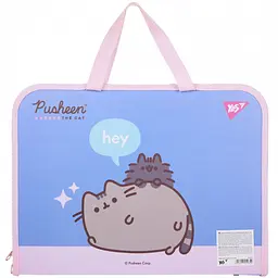 Папка-портфель Yes FC Pusheen на блискавці з тканинними ручками (492317) - мініатюра 2