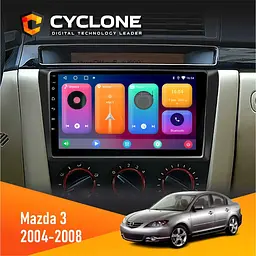 Штатна магнітола Mazda 3 2004-2008 Cyclone C9-001 2x32 CPL Cyclone (НФ-00002439)