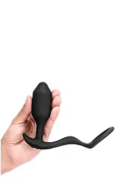 Анальна пробка B-Vibe Snug Tug M 10.7 см (чорний) - мініатюра 2