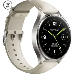 Смарт-годинник Xiaomi Watch 2 Titan BHR9306GL Gray Case White Leather Strap (1093970) - мініатюра 3