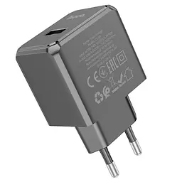 Мережевий зарядний пристрій Hoco CS11A USB чорний - мініатюра 3