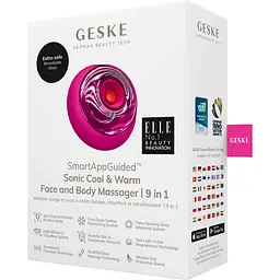 Звуковий масажер для обличчя та тіла GESKE Sonic Cool & Warm Face and Body Massager 9 в 1 бузковий - мініатюра 5