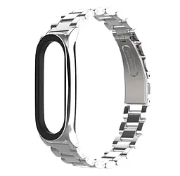 Металевий ремінець Primo Mijobs для фітнес-браслета Xiaomi Mi Smart Band 7 Silver - мініатюра 2