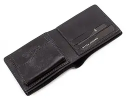 Шкіряний чоловічий гаманець GRANDE PELLE 11х9х2 см acs0027514 - мініатюра 2