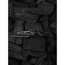 Ніж складаний туристичний Weknife Arrakis (8.8 см) Vanax / Titanium чорний з бронзою - мініатюра 9