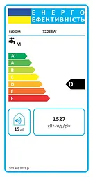 Водонагрівач Eldom Style 80 SLIM 20 kW 72268W - мініатюра 12