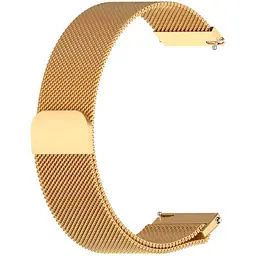 Універсальний ремінець для смарт-годинників DK Metal Milanesse Loop Magnetic Band 22mm Gold [78203]