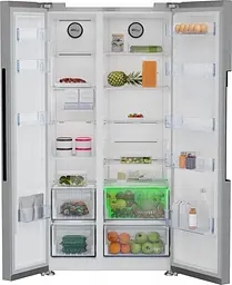 Холодильник SBS Beko GN164020XP 179х71х91см 2 двері холодильне відділення 368 л морозильне відділення 190 л A+ NF нержавіюча сталь (GN164020XP) - мініатюра 3