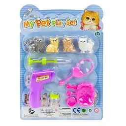 Ігровий набір ветеринара My Pet Play Set з фігурками кішок та аксесуарами (9073)