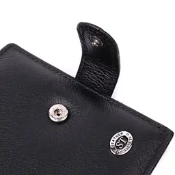Гаманець чоловічий середнього розміру з натуральної шкіри ST Leather 22473 чорний - мініатюра 7