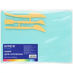 Дошка для пластиліну Kite набір Classic дошка + 3 стеки м'ятний (K-1140-18)