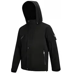 Куртка Windproof Anti-Drilling Hooded Down Jacket 3XL черная