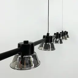 Видовжена люстра HILDFRID на 5 плафонів Line.F MJ 179L-1200 BK - мініатюра 2