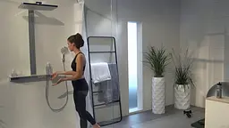 Душова система Hansgrohe Rainmaker Select Showerpipe 460 2jet з термостатом хром/білий 27109400, Хром - мініатюра 3