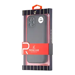 Чохол Jinduka Leather Protected Camera iPhone 12 Pro Black - мініатюра 2