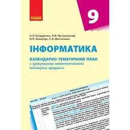 Інформатика 9 клас. Календарно-тематичний план - Ольга Бондаренко