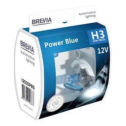 Галогенова лампа Brevia H3 12V 55W PK22s Power Blue S2(12030PBS)