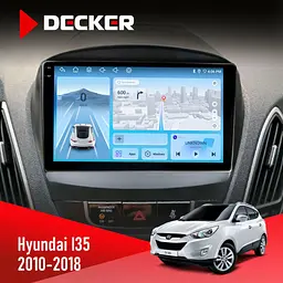 Штатна магнітола Hyundai ix35 2010-2018 Decker D10-010 6x128, DSP, 4G, 2K Decker (НФ-00009865) - мініатюра 2