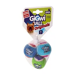 Іграшка для Собак Gigwi Ball Originals М'яч з пищалкою Набір з 3 шт 4 см