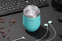 Термокухоль Ardesto Compact Mug 350 мл блакитний - мініатюра 5