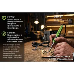 Паяльник електричний Alloid Building Tools з тримачем 100 Вт (ES-30100) - мініатюра 8